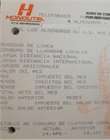 Recibo de pago de teléfono Hondutel o cualquier otro servicio público
